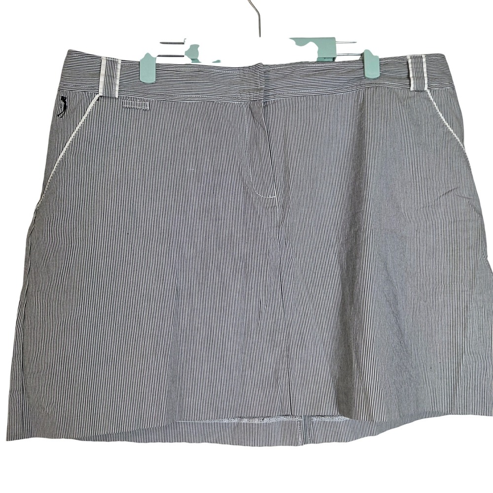 IZOD Golf Classic Women's Striped Golf Skort Built In Shorts Stretch Athletic